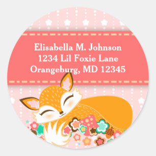 Lil Foxie Cub - Custom Return Address Stickers