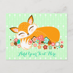 Lil Foxie Cub - Cute Baby Fox Custom Postcard