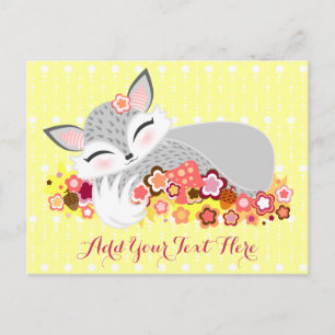 Lil Foxie Cub - Cute Baby Fox Custom Postcard