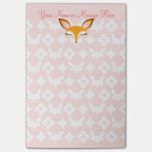 Lil Foxie - Cute Girly Fox Custom Post-it® Notes