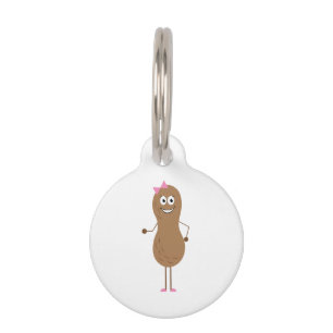 Lil Girl Peanut Pet Tag