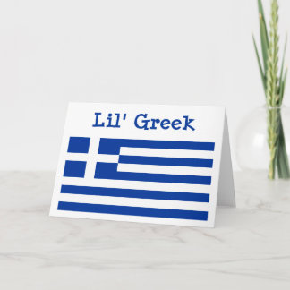 Lil' Greek Greeting Card