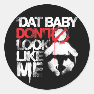 Lil Jon "Shawty Putt- Dat Baby Don't Look Like Me" Classic Round Sticker
