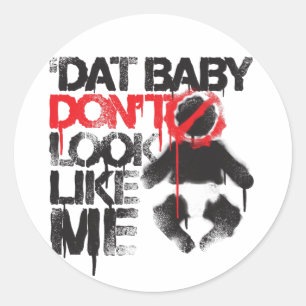 Lil Jon "Shawty Putt- Dat Baby Don't Look Like Me" Classic Round Sticker