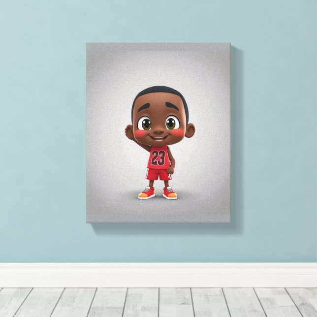 Lil Jordan Canvas Print (Insitu(Wood Floor))