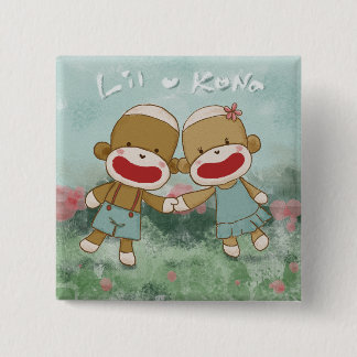 Lil & Kona Holiding Hands 15 Cm Square Badge