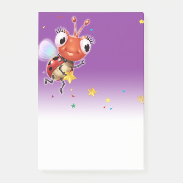 Lil Ladybug purple fade note block (Front)