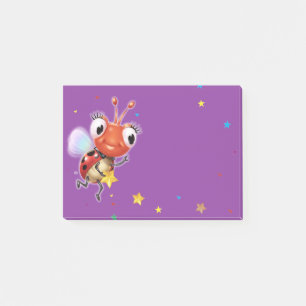 Lil Ladybug purple Post-it note block