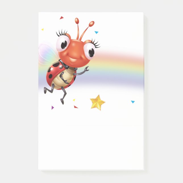 Lil Ladybug Rainbow Post-it note block (Front)