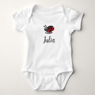 Lil' Ladybug "Your child's name here" personalised Baby Bodysuit