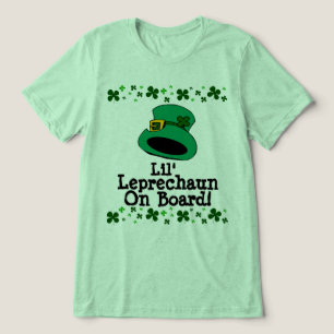 Lil' Leprechaun on Board Maternity Pregnancy Tri-Blend Shirt