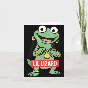 Lil Lizard Funny Lizard Trending Meme Card