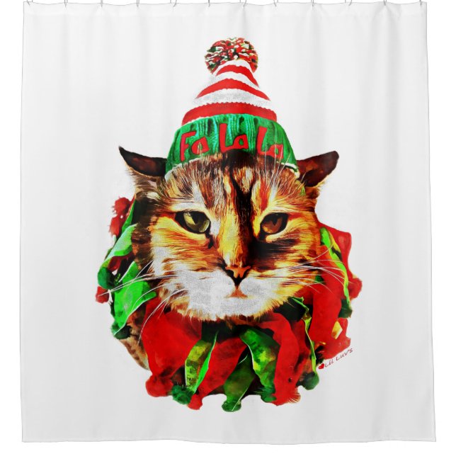 Lil Luv's Christmas Shower Curtain (Front)