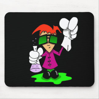 Lil Mad Scientist dark Mouse Mat