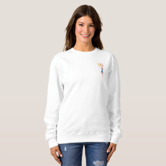 Lil Margie 2.0 Crewneck Women's Sweatshirt (White)