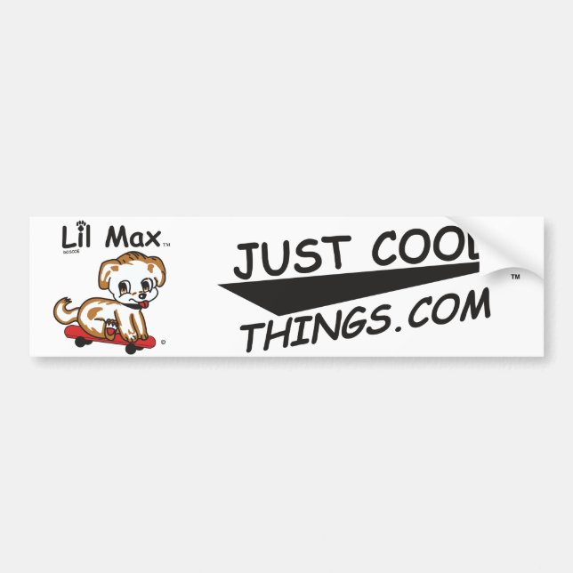 Lil Max Bumper Sticker (Front)