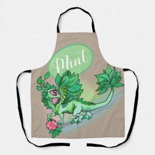 lil' Mint Herb Garden Dragon  Apron