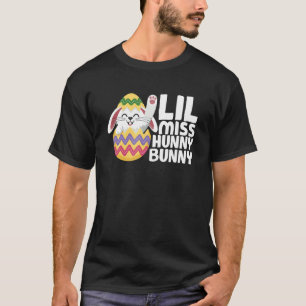 Lil Miss Hunny Bunny Cute Easter Day Bunny Funny T-Shirt