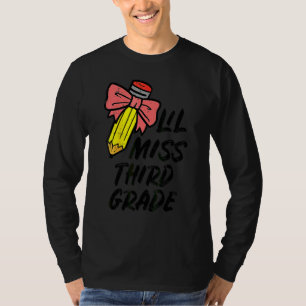 Lil Miss Third Grade 3rd Back To First Day Of Scho T-Shirt