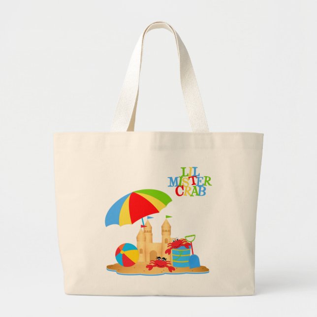 Lil Mister Crab  Jumbo Tote (Front)