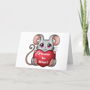 LIL MOUSE GRANDCHILD VALENTINE CARD
