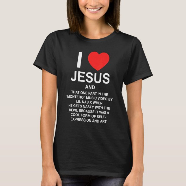Lil Nas X Official Pizzaslime Jesus Black T-Shirt (Front)