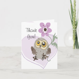Lil Owl Thank You  note cards