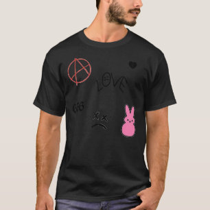 Lil Peep&amp;39;s Tattoo Collage Sticker Pack Clas T-Shirt