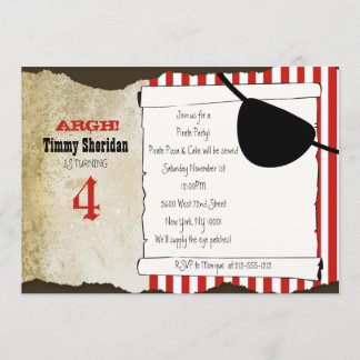 Lil Pirate Invitation