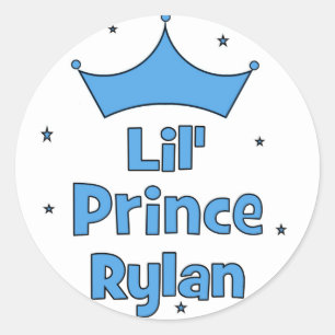 Lil' Prince Rylan Classic Round Sticker