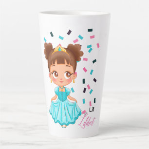 Li'L Princess LILIBET Turquoise Pretty Girly Gift Latte Mug