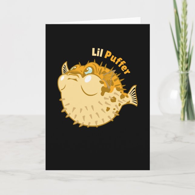 Lil Puffer Puffer Fish Sea Card (Front)