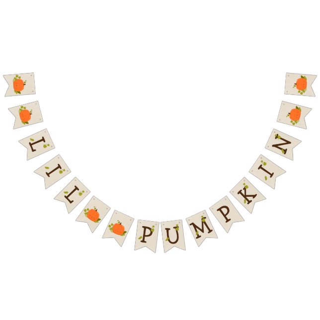 Lil Pumpkin Baby Shower Bunting (All)