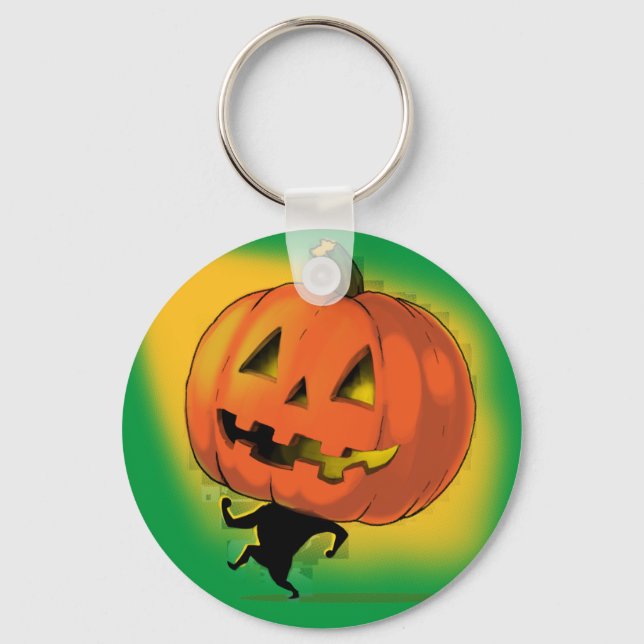 Lil' Pumpkin Head Key Ring (Front)