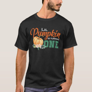 Lil Pumpkin is turning 1 Birthday matching family T-Shirt