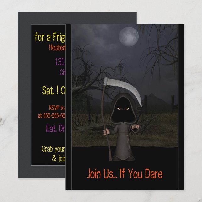 Lil Reaper Invitation (Front/Back)