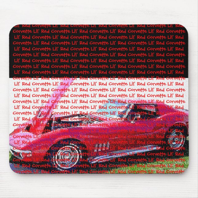Lil' Red Corvette Mouse Mat (Front)