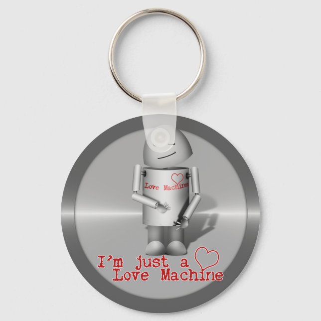(Lil' Robo-x9) Love Machine Key Ring (Front)