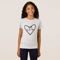 Lil' Sis Sister Kids Script Arrow Heart Boho