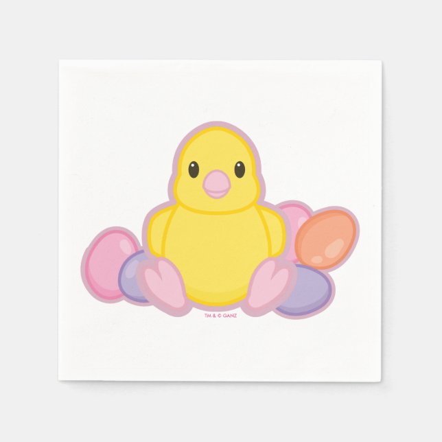 Lil Spring Chick Pattern Napkin (Front)