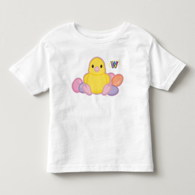 Lil Spring Chick Pattern Toddler T-Shirt (Front)