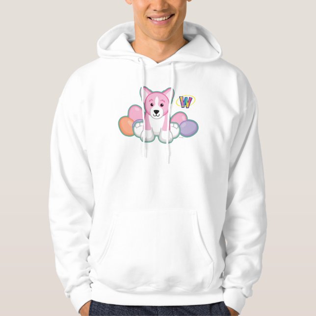 Lil Spring Corgi Pattern Hoodie (Front)