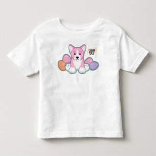 Lil Spring Corgi Pattern Toddler T-Shirt