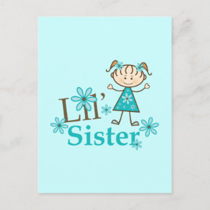 Lil Stick Figure Girl Postcard