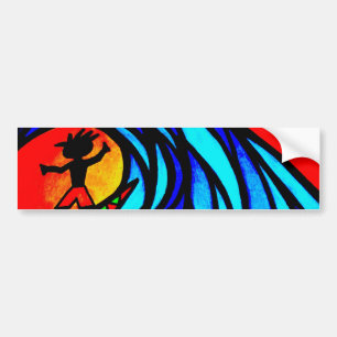 Lil Surfer Dude at Pipeline Bumper Sticker