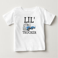 "Lil' Trucker" pun cute big rig truck