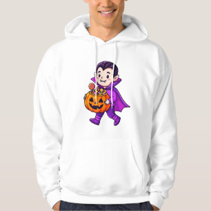 Lil Vampire with Pumpkin Candy Hoodie