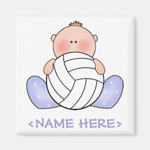 Lil Volleyball Baby Boy Magnet