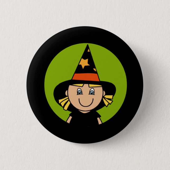 Lil' Witch 6 Cm Round Badge (Front)