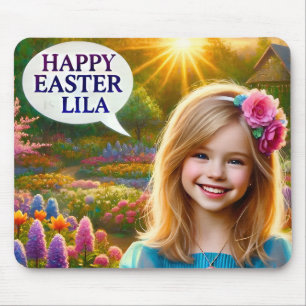 LILA ~ HAPPY EASTER ~ MOUSE MAT